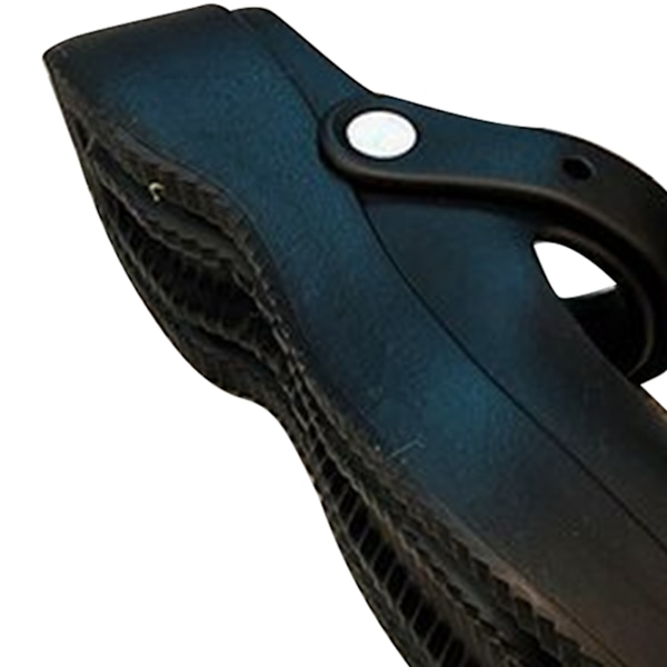 Dam Håliga Trädgårdsskor PVC Stängd Tå Håliga Slip On Trädgårdsskor för Sommar Svart 38-39 Storlek