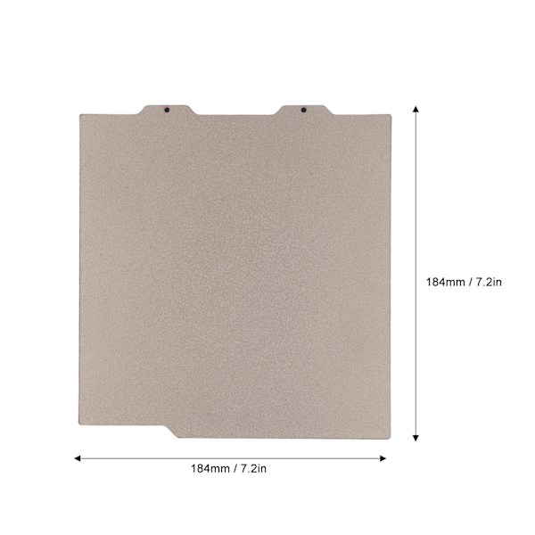 3D-utskriftsplatta PEI Spray Kolfiber Dubbelsidig Utskriftsbädd Fjäderstålplåt för BambuLab A1 Mini 184x184mm