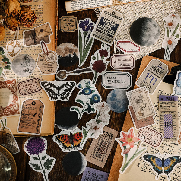 160 Pcs Vintage Scrapbooking Supplies, Junk Journal Supplies