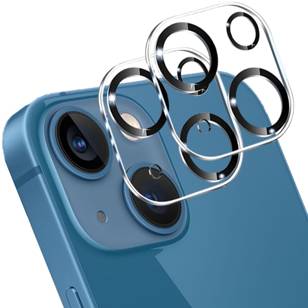 2-Pack iPhone 13 Mini Linsskydd – Starkt Härdat Glas för Kameraskydd