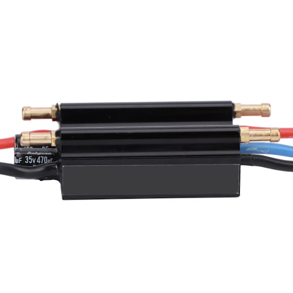 Avancerat RC-båthastighetskontrollsystem, 60A RC-båt ESC med metallskal för oöverträffad hållbarhet, nya kretsdesigner inbyggd Bec-switch Super