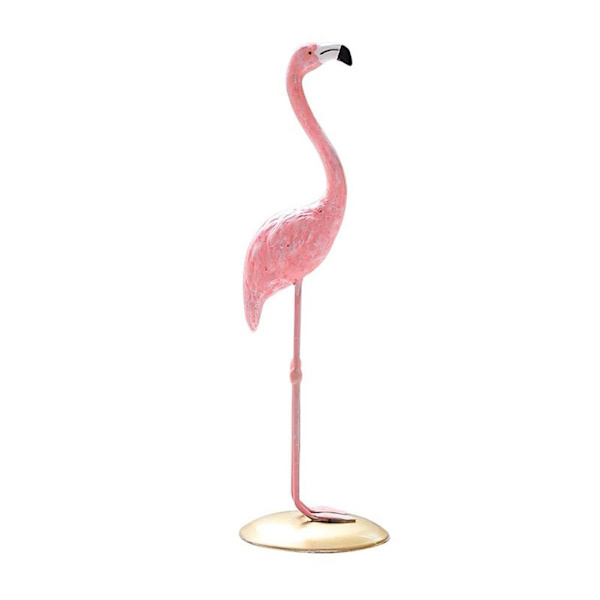 Söt rosa flamingo prydnad bordsdekoration vardagsrum