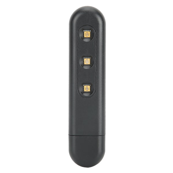 Bärbar snabb UVC-rengöring med svart plastknapp, USB-driven UV-ljus för kvalsterdödande för mobiltelefon och tangentbord