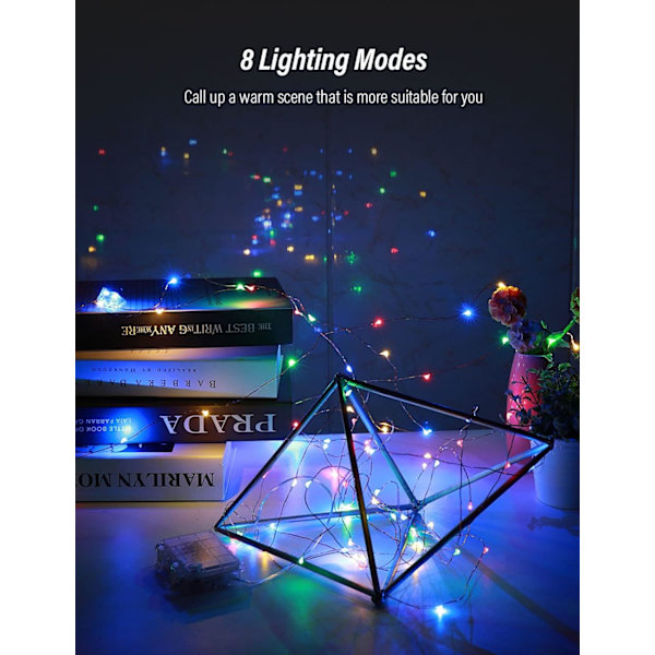 Guirlandes Lumineuses à Piles, 4 Paquet 3*AA Alimenté par