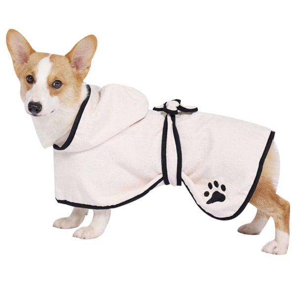 Hundbadhandduk, badrock för vattenabsorption för husdjur, helkroppsinpackning