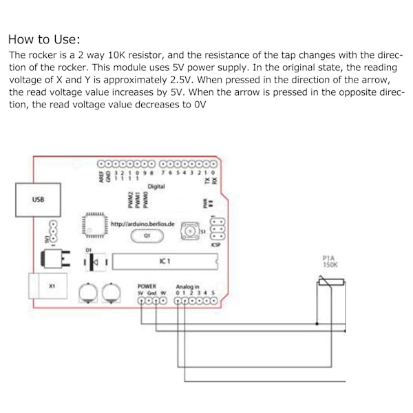 10 st Joystick-sensorer Spelkontrollmodul X Y Dubbla Axlar Ersättningsset för PS2