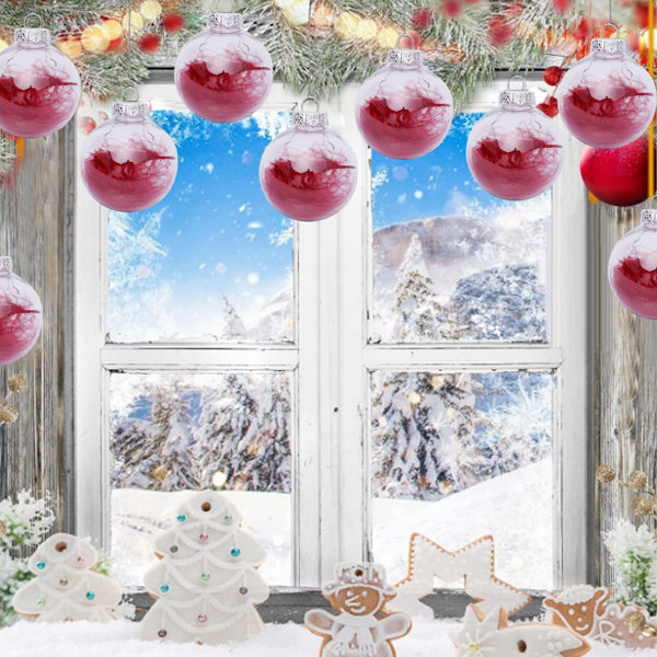 6cm/2.36” Christmas Ball, 30Pcs Christmas Tree Baubles