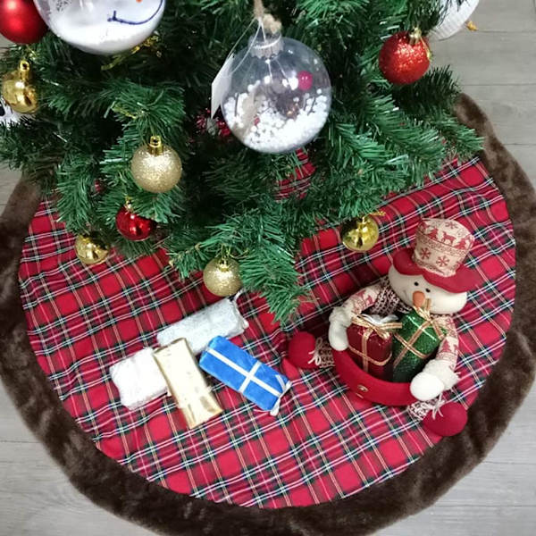 Weihnachtsbaum-Rock mit rundem Rand für Weihnachten,