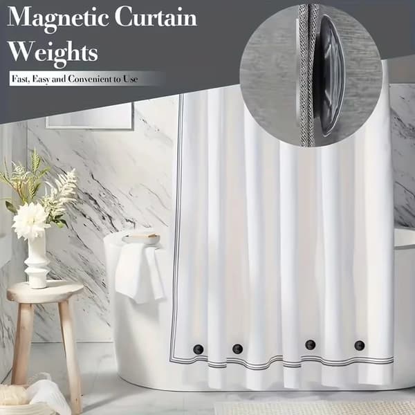 8-pack tyngder för duschdraperi, kraftiga för draperier eller foder för att förhindra att de blåser