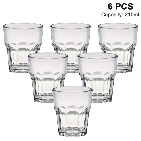 US Acrylic Classic Clear Plastic Reusable Drinking Glasses 12oz