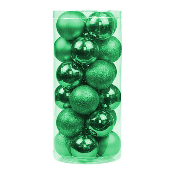24 Pieces 3cm Shatterproof Christmas Ball Ornaments for Xtmas