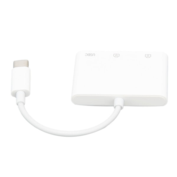 Effektiv Adapter för iPhone iPad, Multifunktionell OTG-Hubb med Höghastighetsöverföring, 3 i 1 USB-HUBB för Snabb Dataöverföring och Varierad Lagring