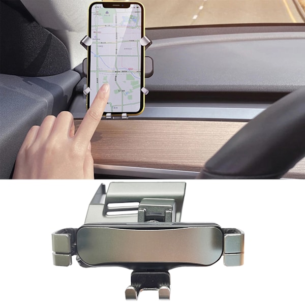 [通拓商品] Biltelefonhållare Luftutloppsfäste Smartphonehållare Vaggstabil Halkfri Telefonställ Ersättning för alla Tesla Model Y och