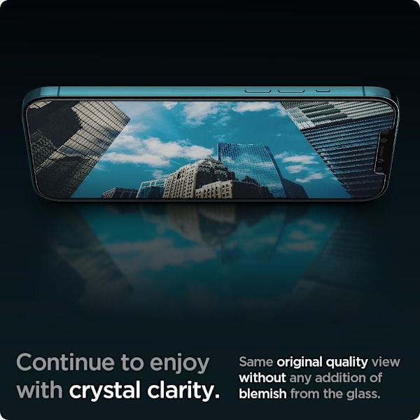 iPhone 12 Pro Max - Spigen 2-pack GLAS.tR "Ez Fit" Skärmskydd