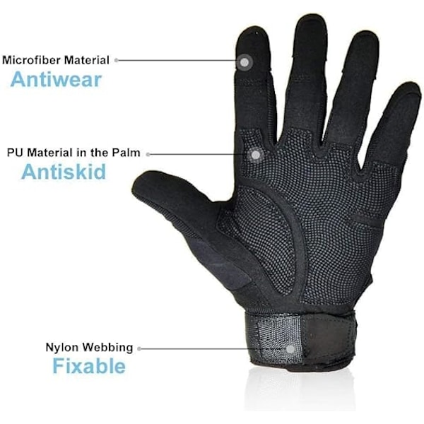 Herr Full-finger Taktiska Handskar Mid-season utomhus sport För strid, Scooter, Militär, Motorcykel, Paintball, Cykling, Vandring, Airsoft,