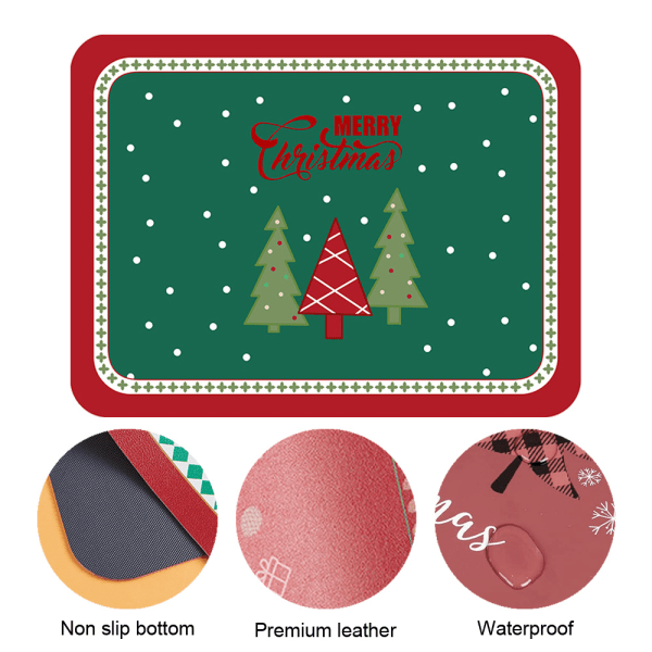 Seasonal Winter Christmas Table Mats for Party Kitchen Dining