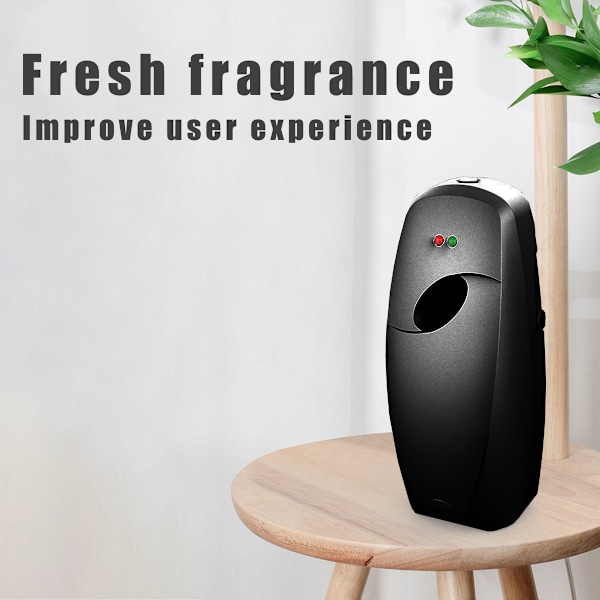 4 st Automatiska Luftfräschare Spray Dispensrar Väggmonterad Automatisk Spray Dispenser Luftfräschare Spray för Badrum Batteridriven Fristående Black