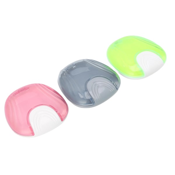Chic Förvaringsask för Tandställning, Hållbar Design med Ventilationshål för Fräsch Förvaring av Aligners, 5 st Små i Delikata Ljusa Färger Inkluderar Borste och Chewie
