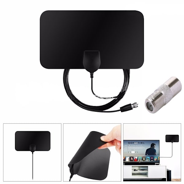 Femstjärnig TV-antenn inomhus/utomhus Yagi satellit HD-antenn