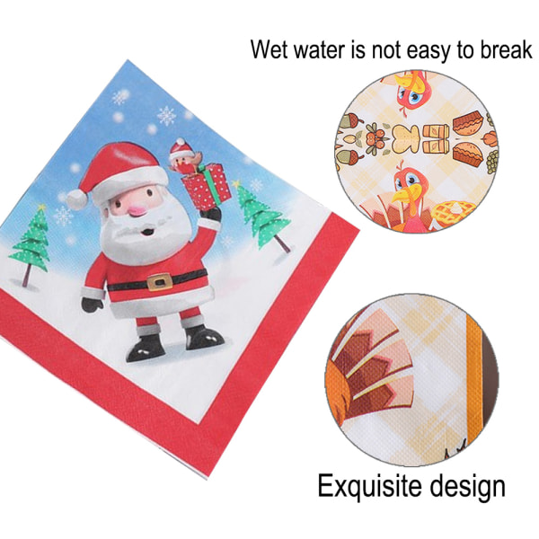 Christmas party tissues, Christmas decorations