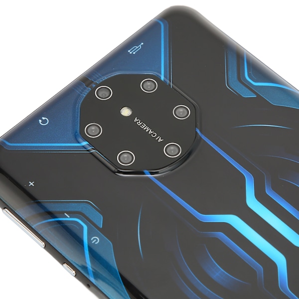 7-tums Tablet Blå 1960x1080 IPS 4GB 32GB MT6592 8 Kärnor CPU för Android 10 Dubbel Kamera 6000mAh Batteri Tablet PC 100‑240V EU-kontakt