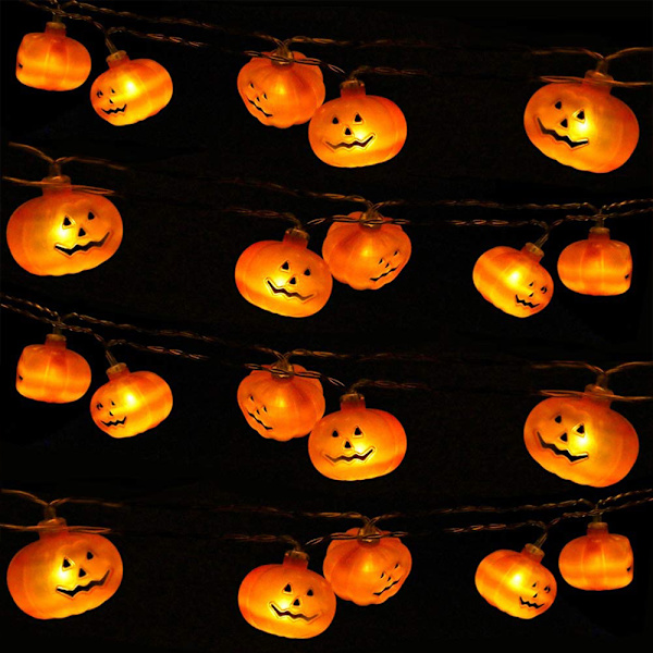Halloween Decor Pumpkin String Lights, Solar String Light,6m 30