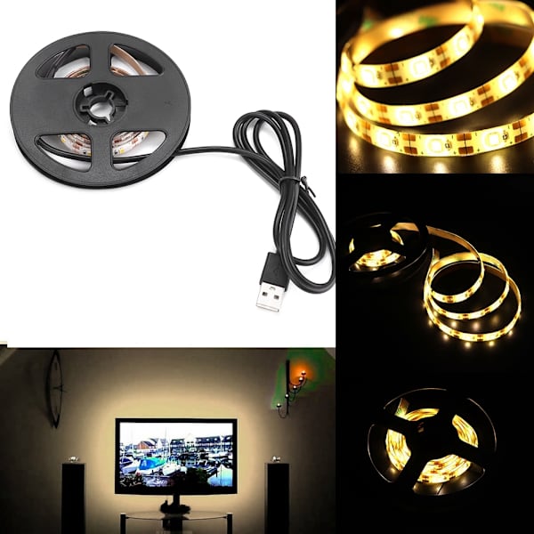 LED-TV-bakgrundsbelysning med USB-hyllbelysning TV-bakgrundsbelysningsremsa