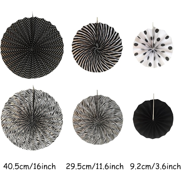 19 Stück Seidenpapier Pompoms, Papier Fans Fächer und