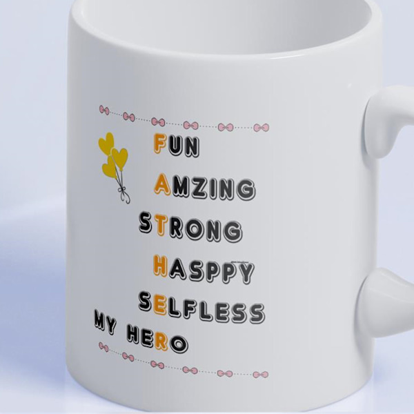 Kaffe Mugg Keramik Bred Mun HD Transfertryckning Engelska