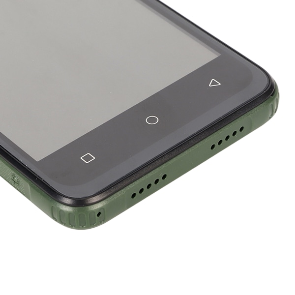 5.0in Olåst Robust Telefon för Android 10 4GB 32GB Stöd 2.4G WIFI Ansiktsupplåsning FHD Lång Batteritid 3G Smartphone 100‑240V Grön EU-kontakt