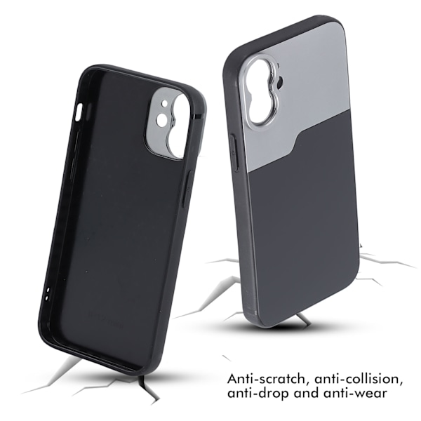 Telefon Baksida Skal Anti-Repskydd Fodral Skyddsfodral för 17mm Extra Objektiv för iPhone 12 Mini