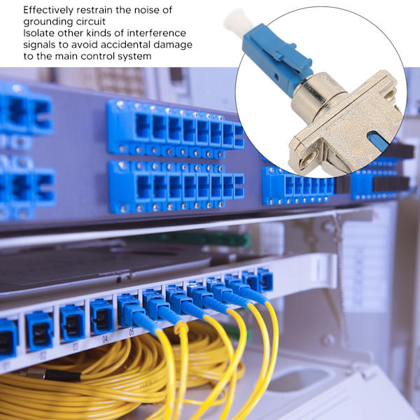 Precisionsfiberkoppling för nätverksteknik, hybrid optisk fiberomvandlare med keramisk hylsa för oavbruten överföring av optisk signal