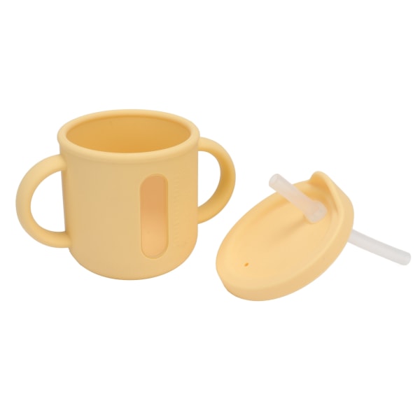 Silikon Sippy Cups Dubbla Handtag Lätt Toddler Träning