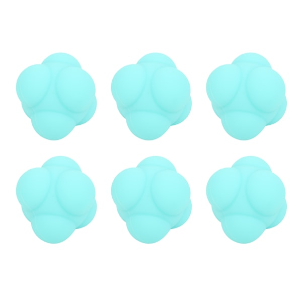 Tränings Perfektion, Hexagonal Reaktionsboll Set för Förbättrade Reflexer och Smidighet, Studsboll för Koordination och Fitness, 6 st