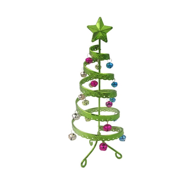 Tabletop Spiral Gems Christmas Tree - metal Table Top Tree -