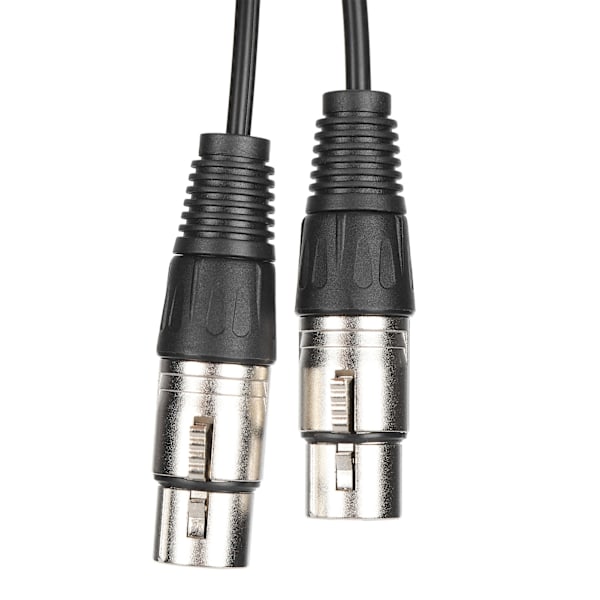 XLR Hane till Dubbel XLR Hona Kabel Mikrofon Stereo Balanserad Anslutningssladd för Ljudadapter Vit 0.25m / 0.8ft