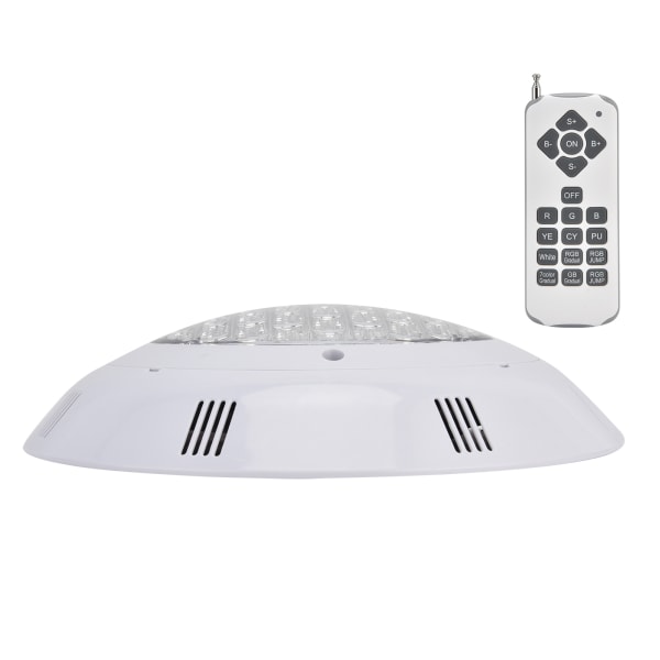 Vattentät LED-poollampa väggmonterad RGB 18 knappar