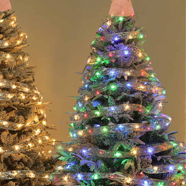 LED Glow Ribbon String Lights Christmas Decorations for Home
