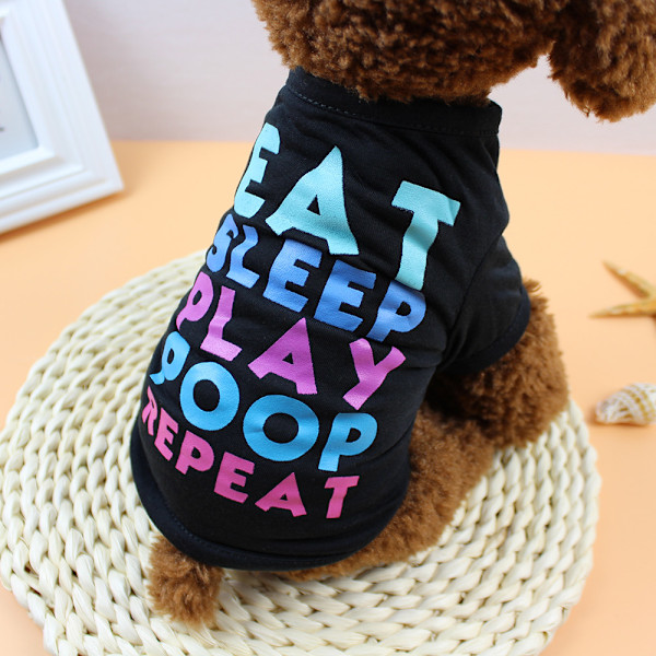 [通拓商品] Hundtröja Hund T-shirts Hund Vår Sommarkläder Tryckta Husdjurskläder Husdjur Sommarkläder för Valpar