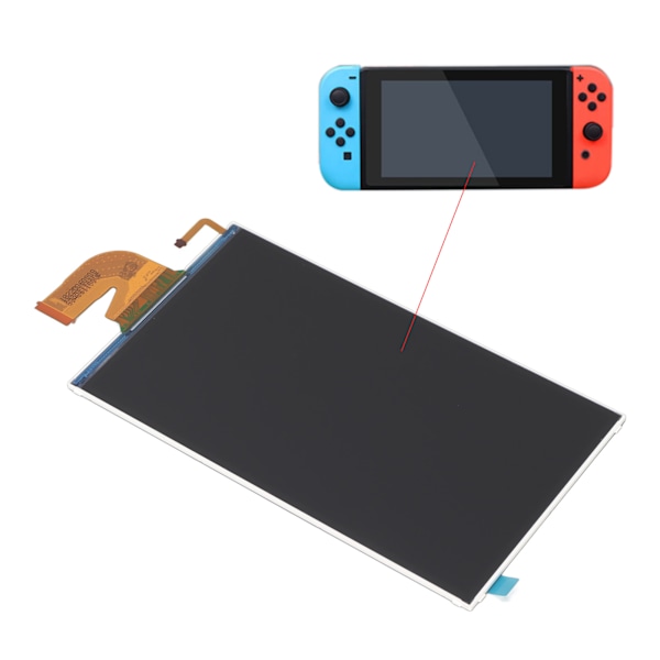 Nintendo Switch LCD-skärm, Digitizer Display Ersättningsdelar Högkvalitativt Reparationskit för Exakt Storlek, Fullfärg Högupplöst Display