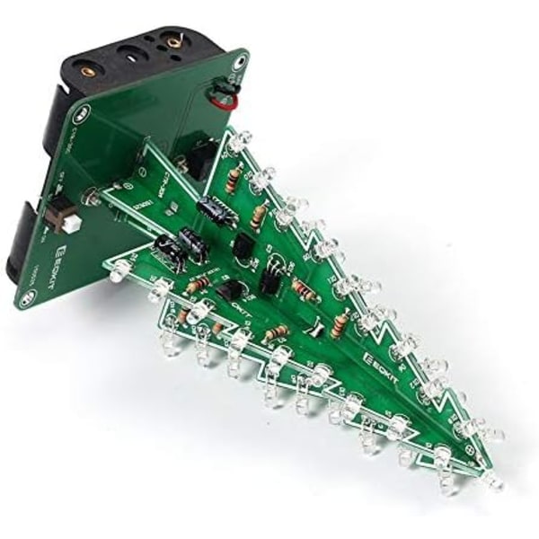 LED Arbre de Noël Kit, 3D Coloré Arbre de Noël LED Circuit