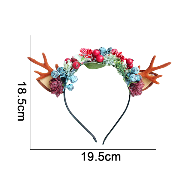 Christmas Reindeer Antlers Headband Hair Clips Hair Hoop Girl