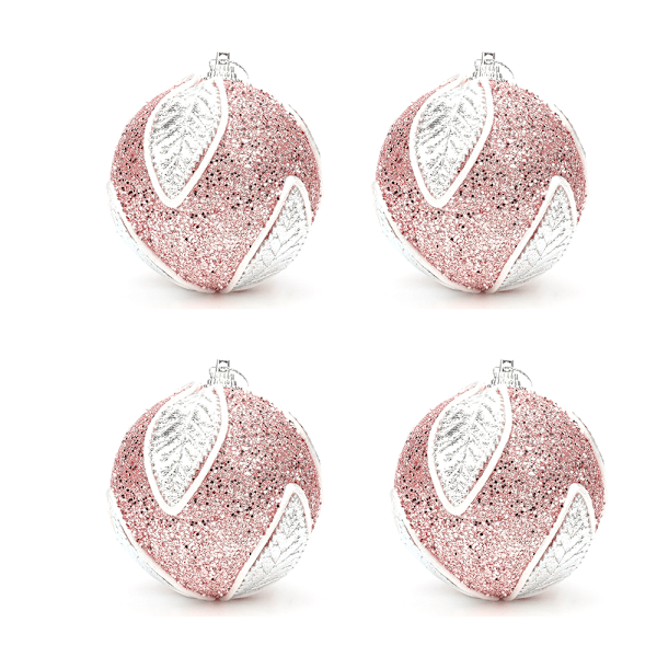Christmas Glittered Balls Ornaments Vintage for Tree