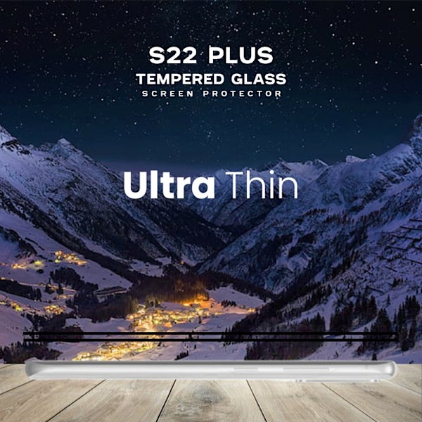 2-Pack Samsung S22 Plus 5G - Härdat Glas 9H - Super kvalitet 3D