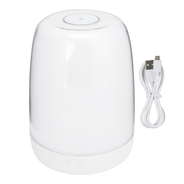 Färgglad varmvit touch-bordslampa LED nattlampa sovrum USB