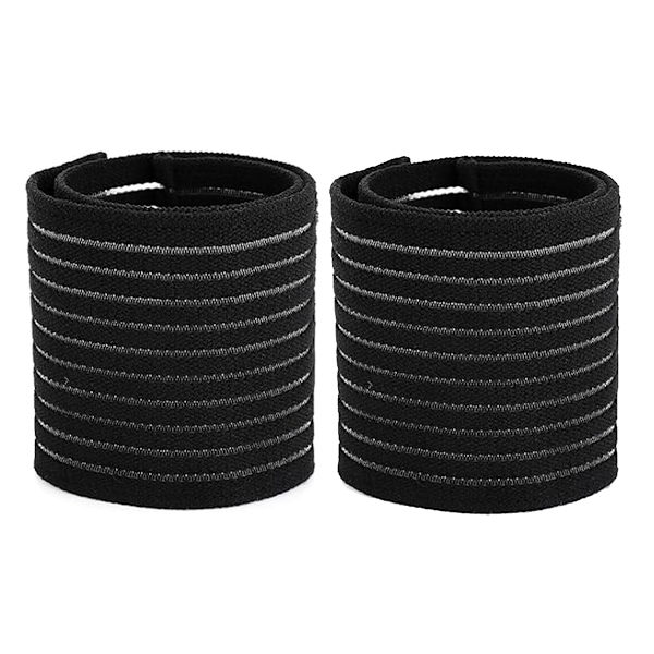 2 st Elastiska handledsstöd Andningsbart handledsstöd Band Wrap Justerbara handledsband Stöd Lindrar handledssmärta Artrit Tendinit Sportanvändning för
