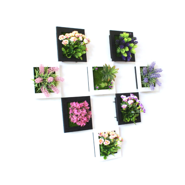 3D Stereo Vägg Hängande Simulering Växt Fotoram Blomma