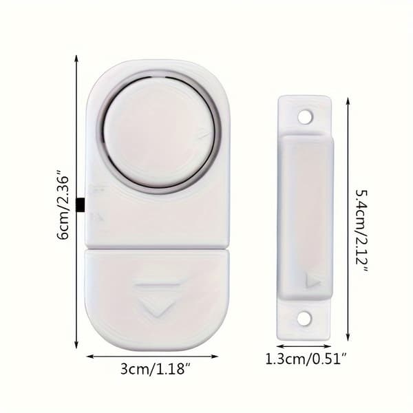 1 st inbrottslarm för fönster och dörrar, med magnetisk sensor för säkerhetsvarningar