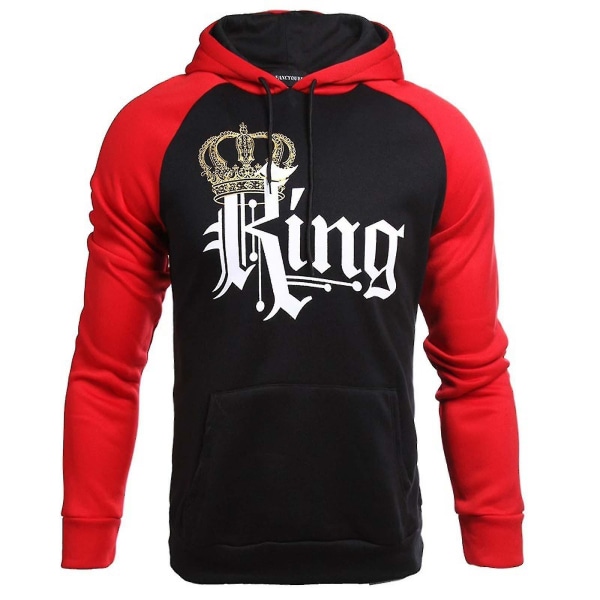 S;King Herr Hmwy-kvinnor Queen Hoodie Herr King Hooded Sweatshirt