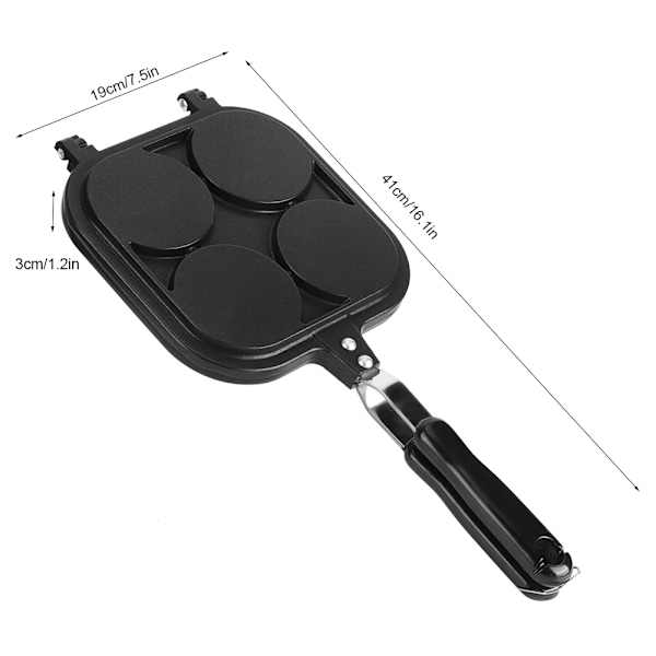 Nonstick Äggpanna För Hälsosam Matlagning, Nitförstärkning Säkerställer Hållbarhet, Anti-skållningshandtag Ger Säker Hantering, Temperaturkänslig